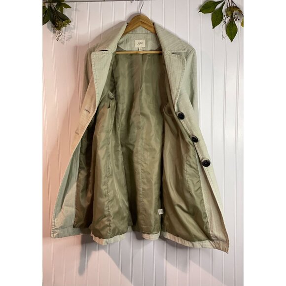 J. Jill Womens Light Green Corduroy Blend Coat Large With Button Details - Picture 5 of 16
